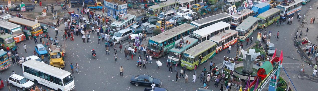 Asia traffic jam