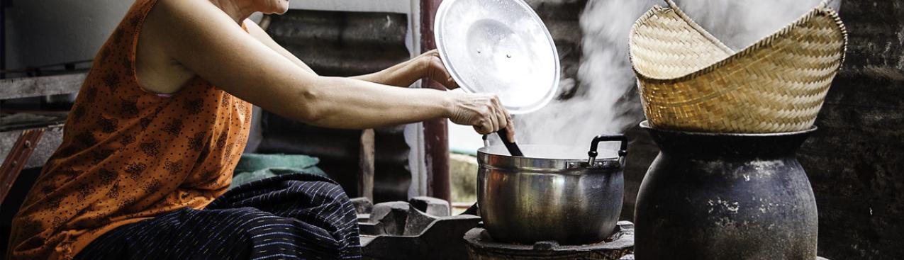 Woman cooking