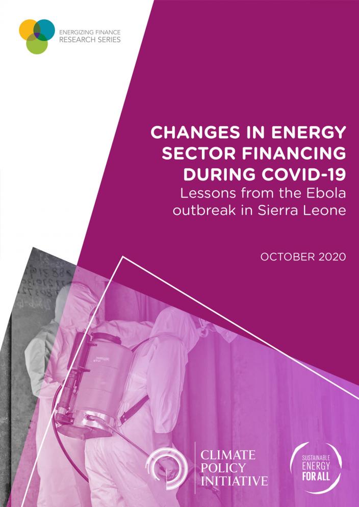 Energy Sector Financing report cover