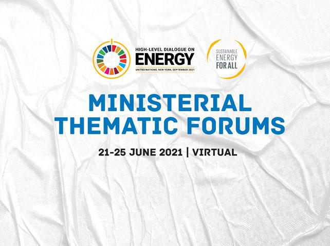 Ministerial Thematic Forums