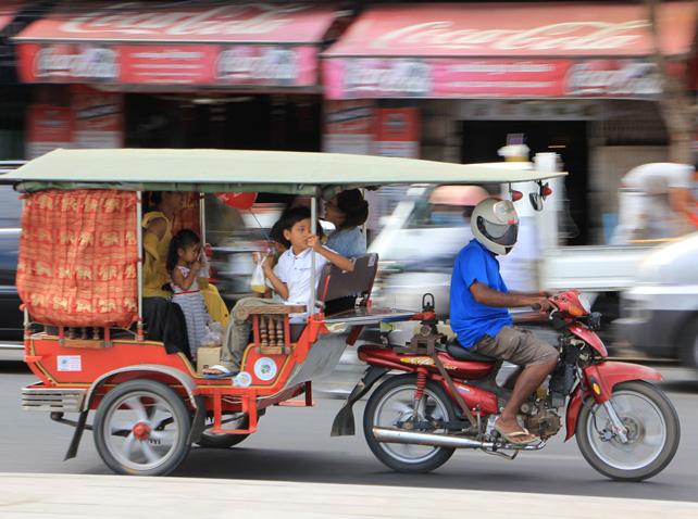 Street scene in Cambodia