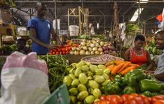 Vegetable market in Rwanda