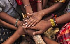 India children hands