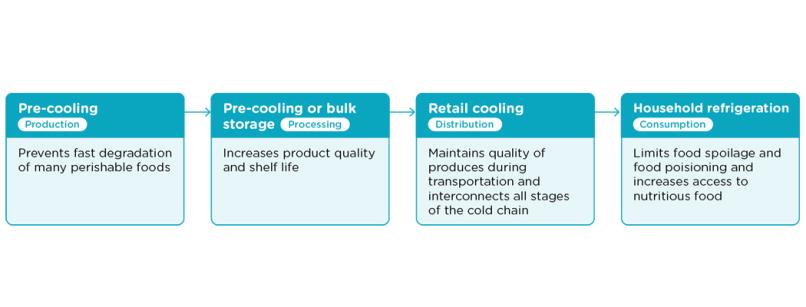The connection between the food supply chain and cold chain